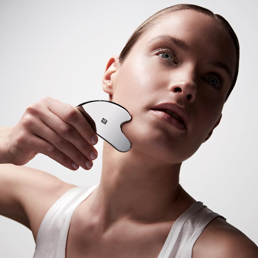 ZWILLING massager used with oil for smooth, hygienic application