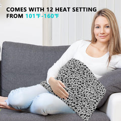 ZXU heating pad with auto shut-off and NTC overheating protection for safe use.