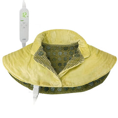 ZXU Jade Stone heating pad drapes over the neck for soothing warmth.