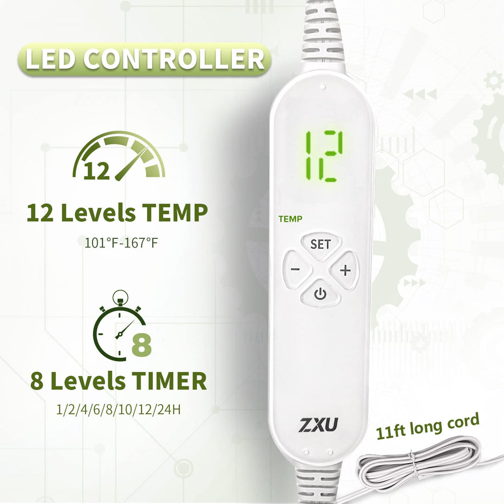 Seven-layer construction for durable, efficient heat transfer in the Jade Stone pad.