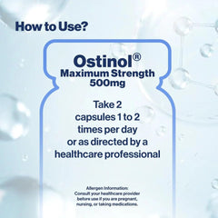 In-hand Ostinol capsules ready to take for bone health