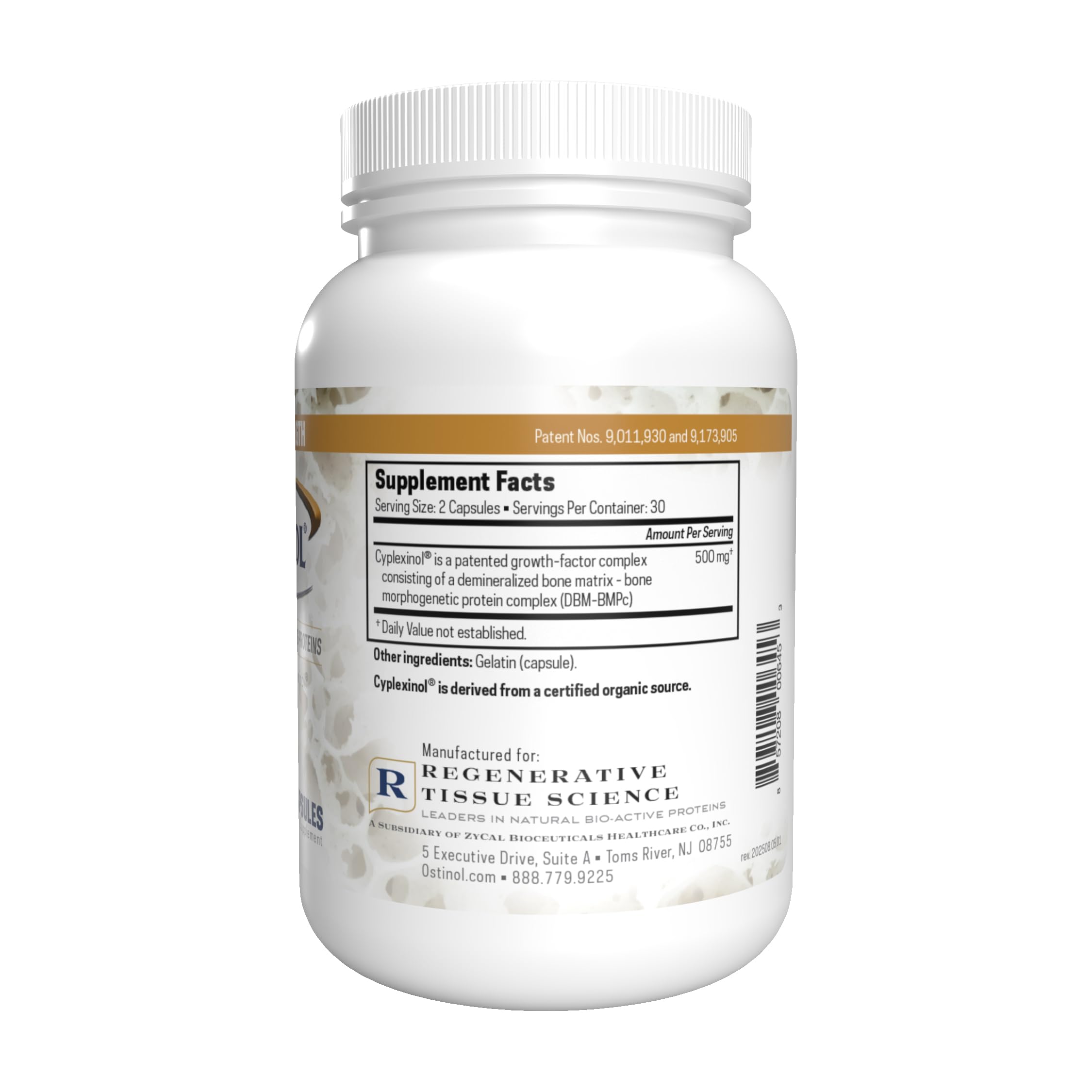 Ostinol label detail emphasizes maximum strength formula