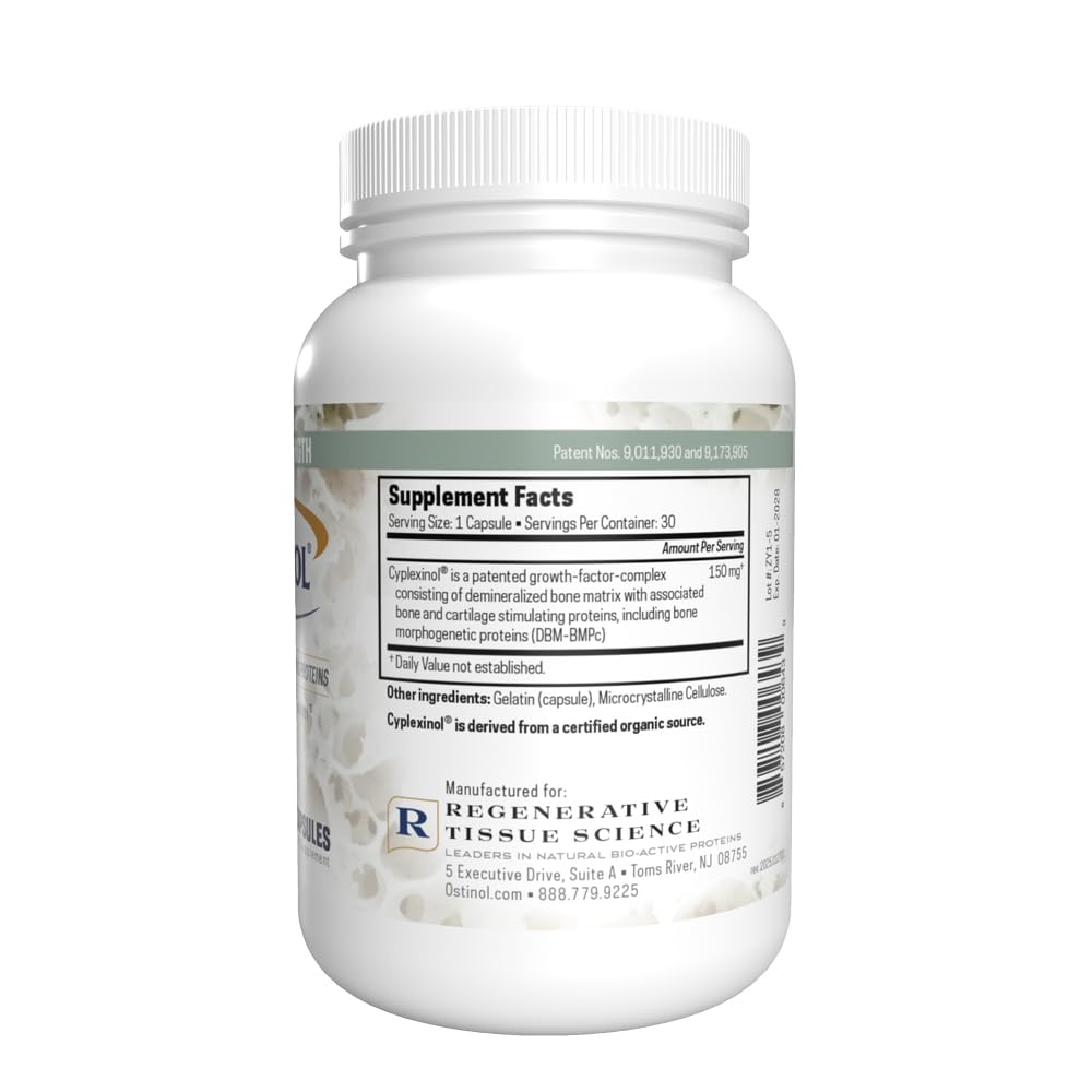 Close-up of Ostinol label showing organic non-GMO certification
