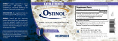 Daily dosing scene with Ostinol capsules and water