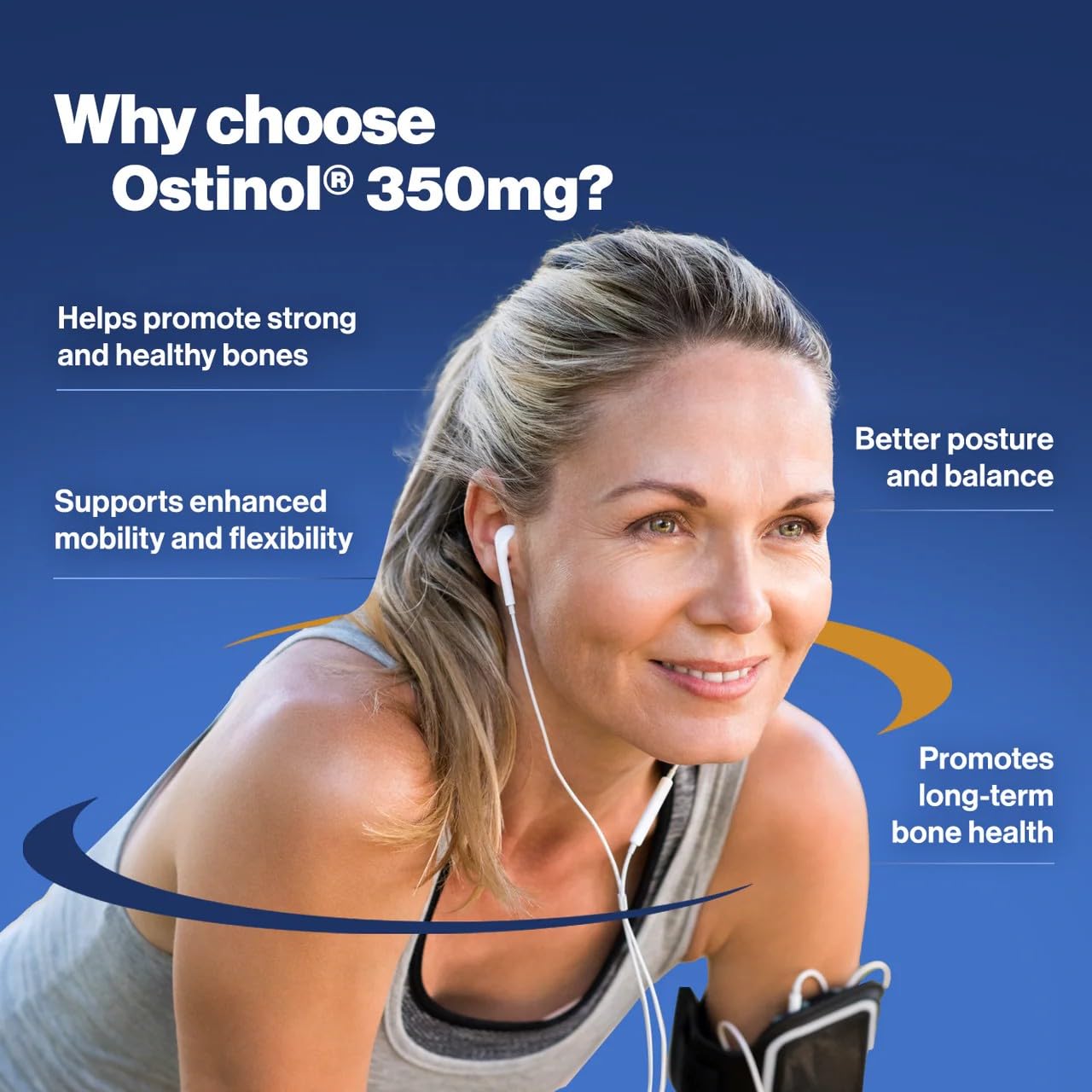 Made-in-USA symbol on Ostinol bottle signals quality
