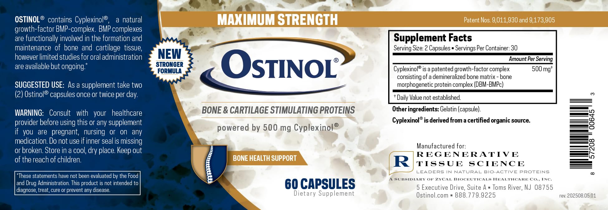 Person taking Ostinol capsules as part of daily wellness