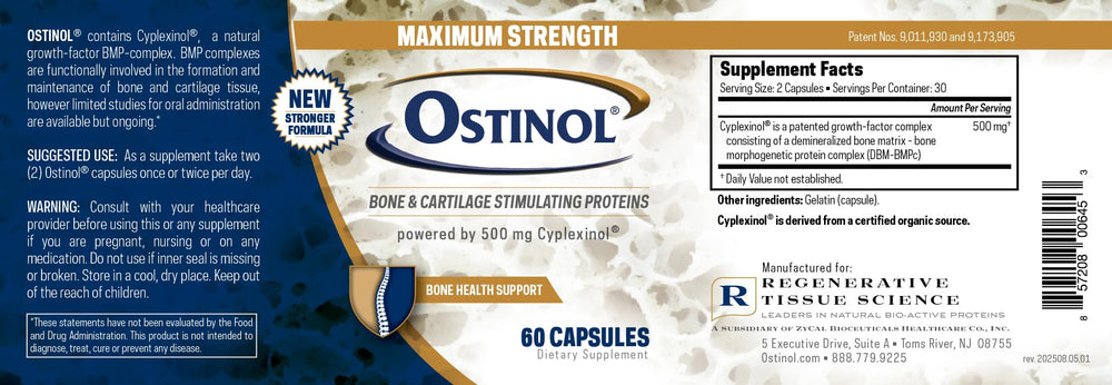 Person taking Ostinol capsules as part of daily wellness