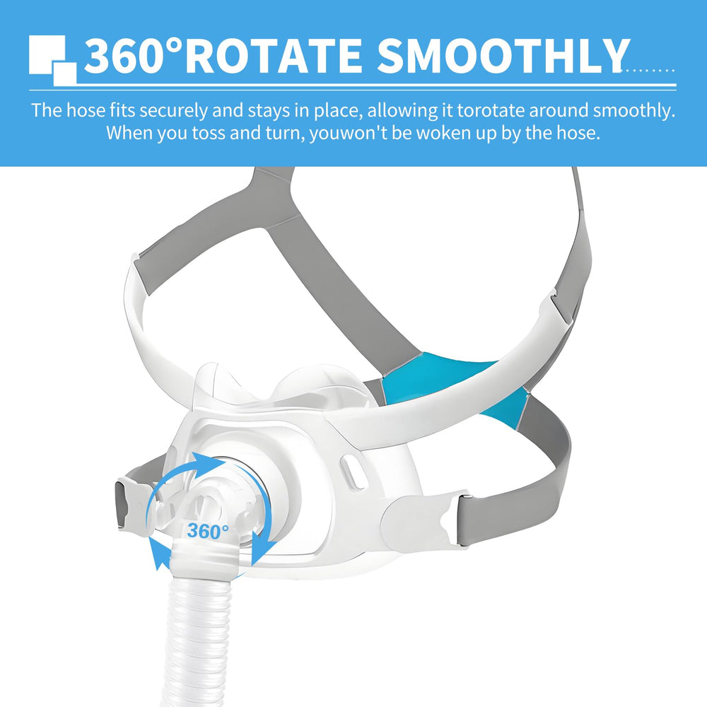 AirFit F40 cushion close-up shows soft silicone for gentle facial contact.