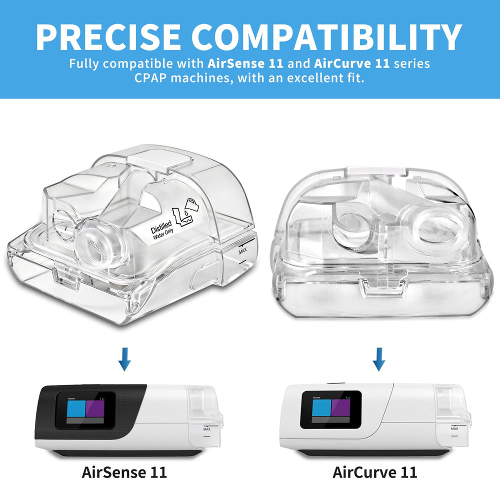 ZYG replacement water chamber for AirCurve 11 with sealed design.