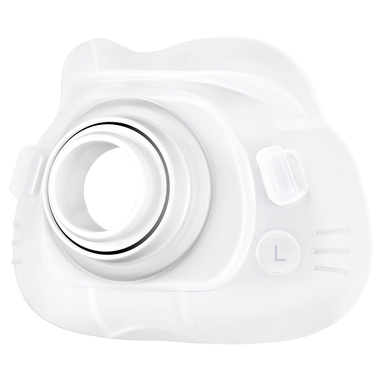 ZYG replacement silicone cushion close-up showing soft silicone for a gentle seal