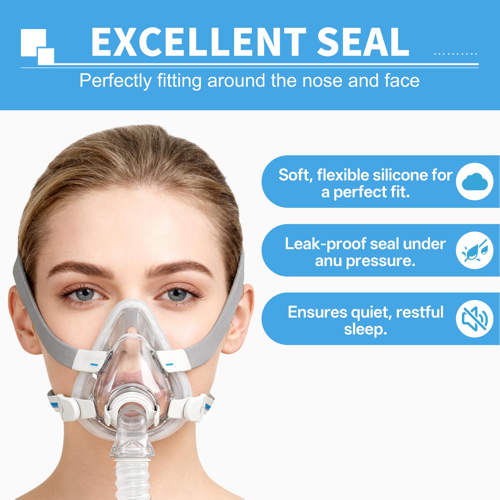 ZYG side-sleep compatibility helps maintain a steady seal throughout the night.