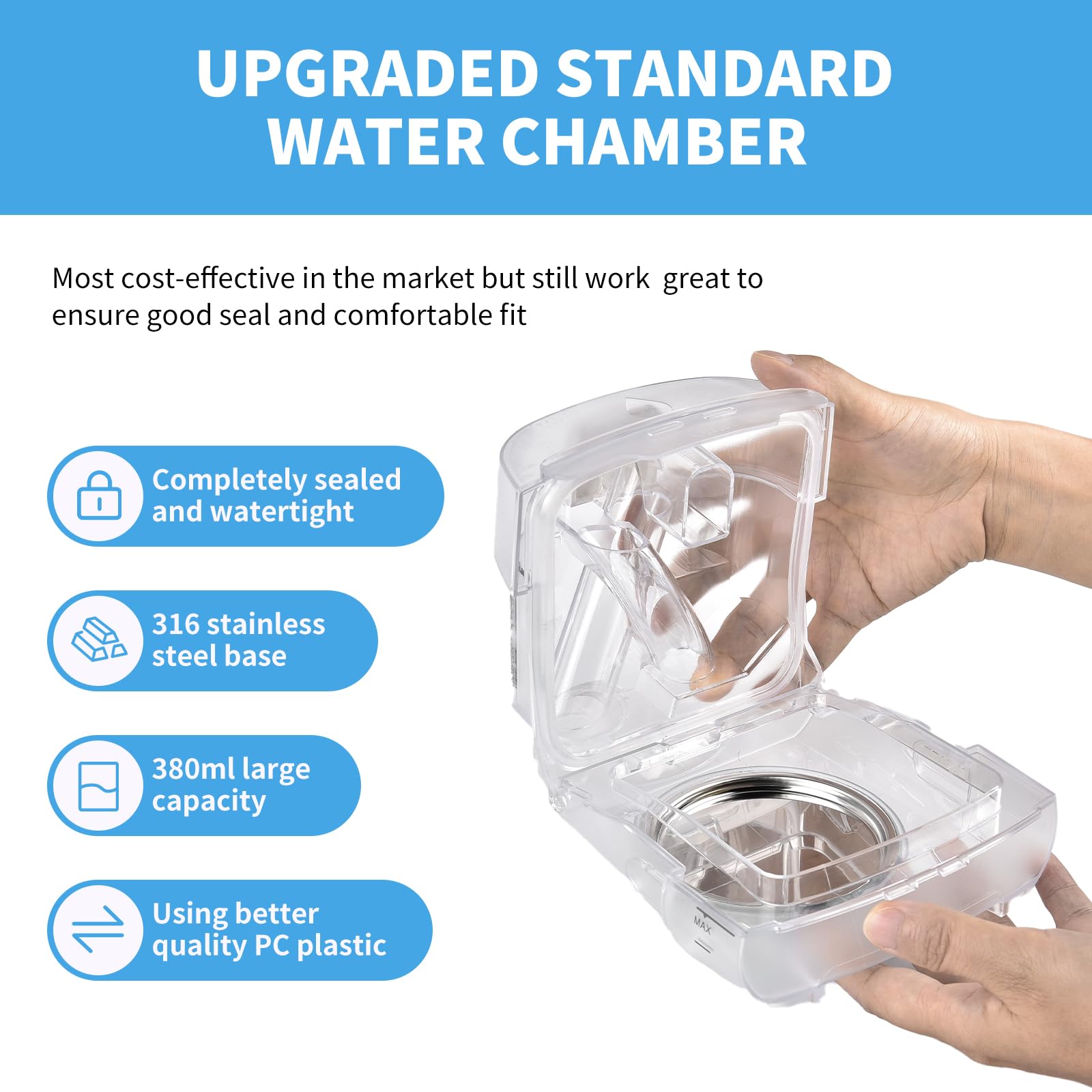 ZYG water chamber durable materials resist heat and deformation.