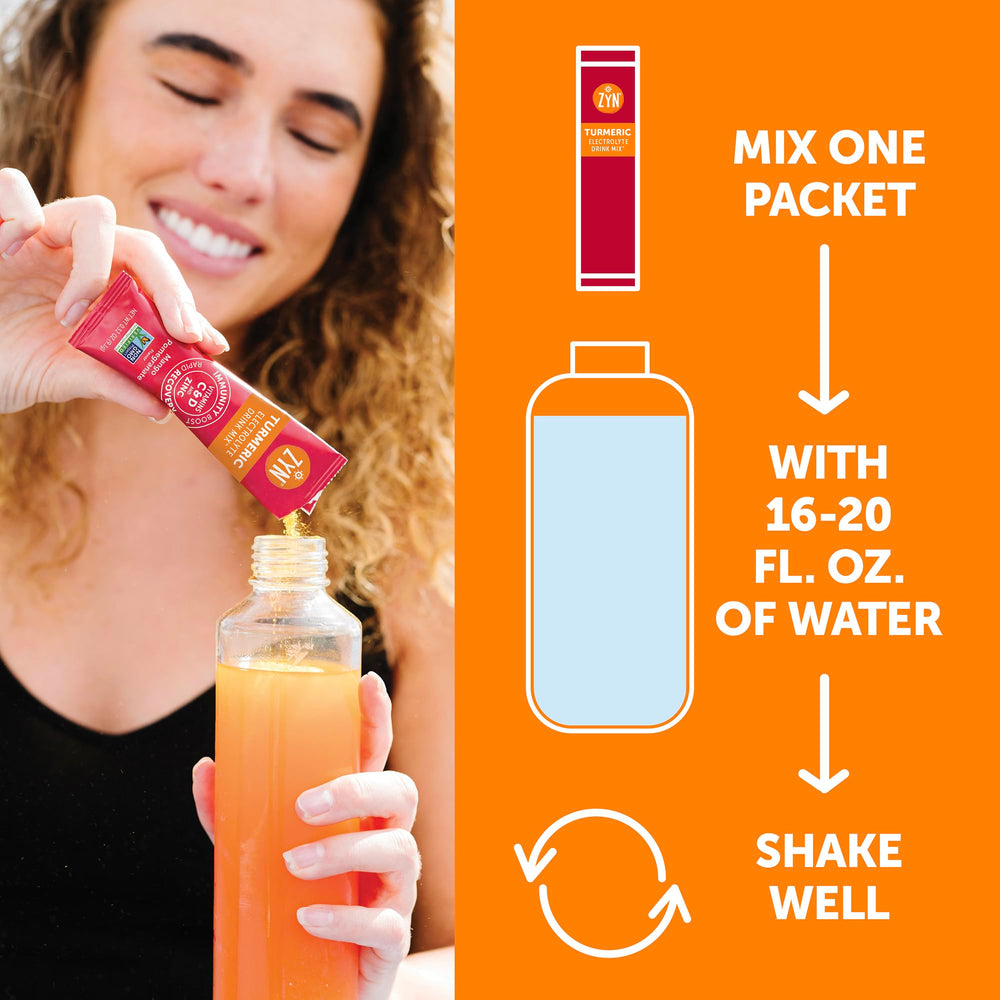 ZYN turmeric-piperine blend to aid absorption with mango flavor