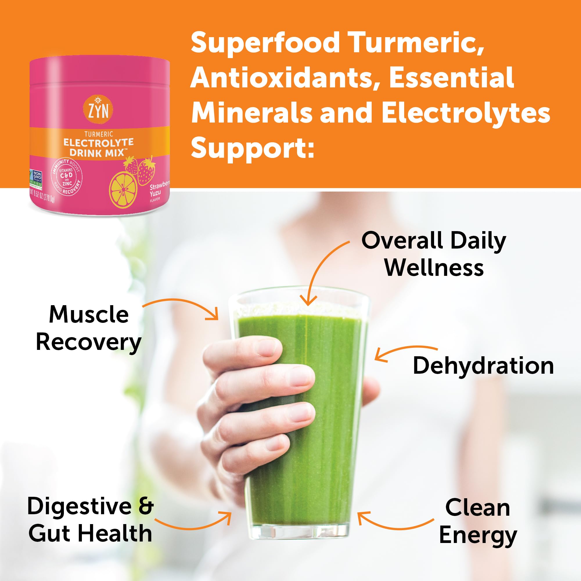ZYN Easy-to-prepare hydration mix blends smoothly with water