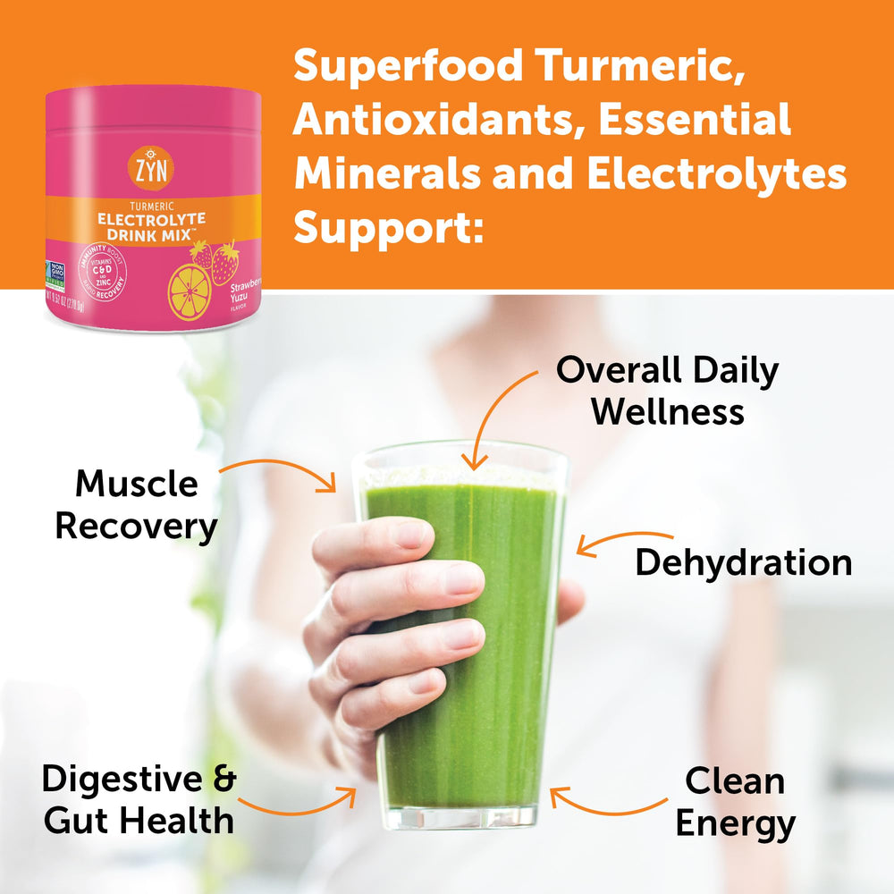 ZYN Easy-to-prepare hydration mix blends smoothly with water