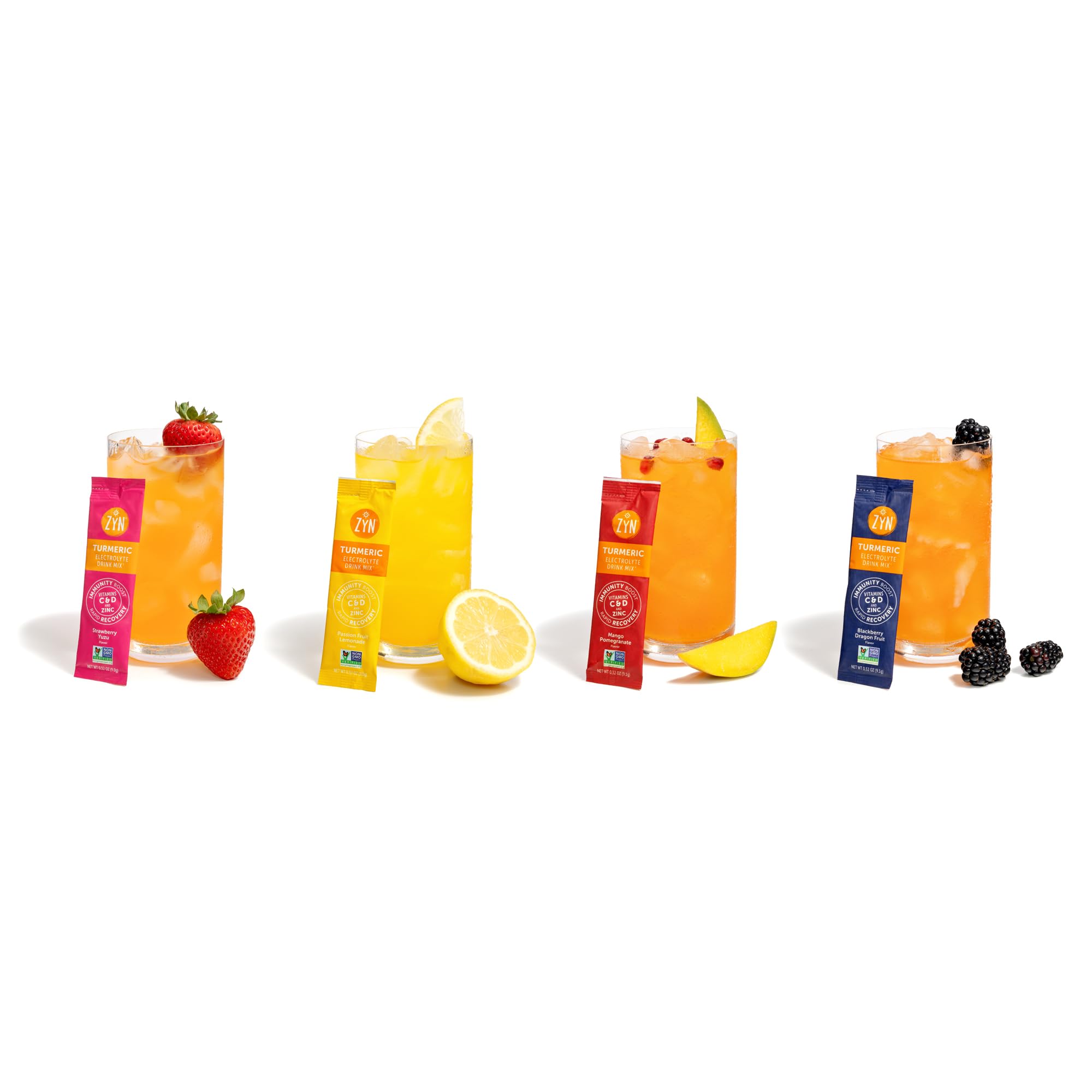 ZYN Electrolyte Passion Fruit Lemonade bottle pour for active days.