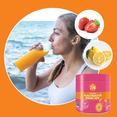 ZYN Non-GMO ingredients label close-up on hydration mix tub