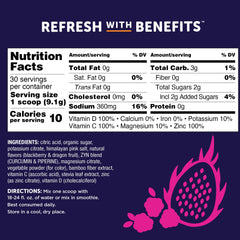 ZYN low-sugar, non-GMO electrolyte powder for daily hydration.