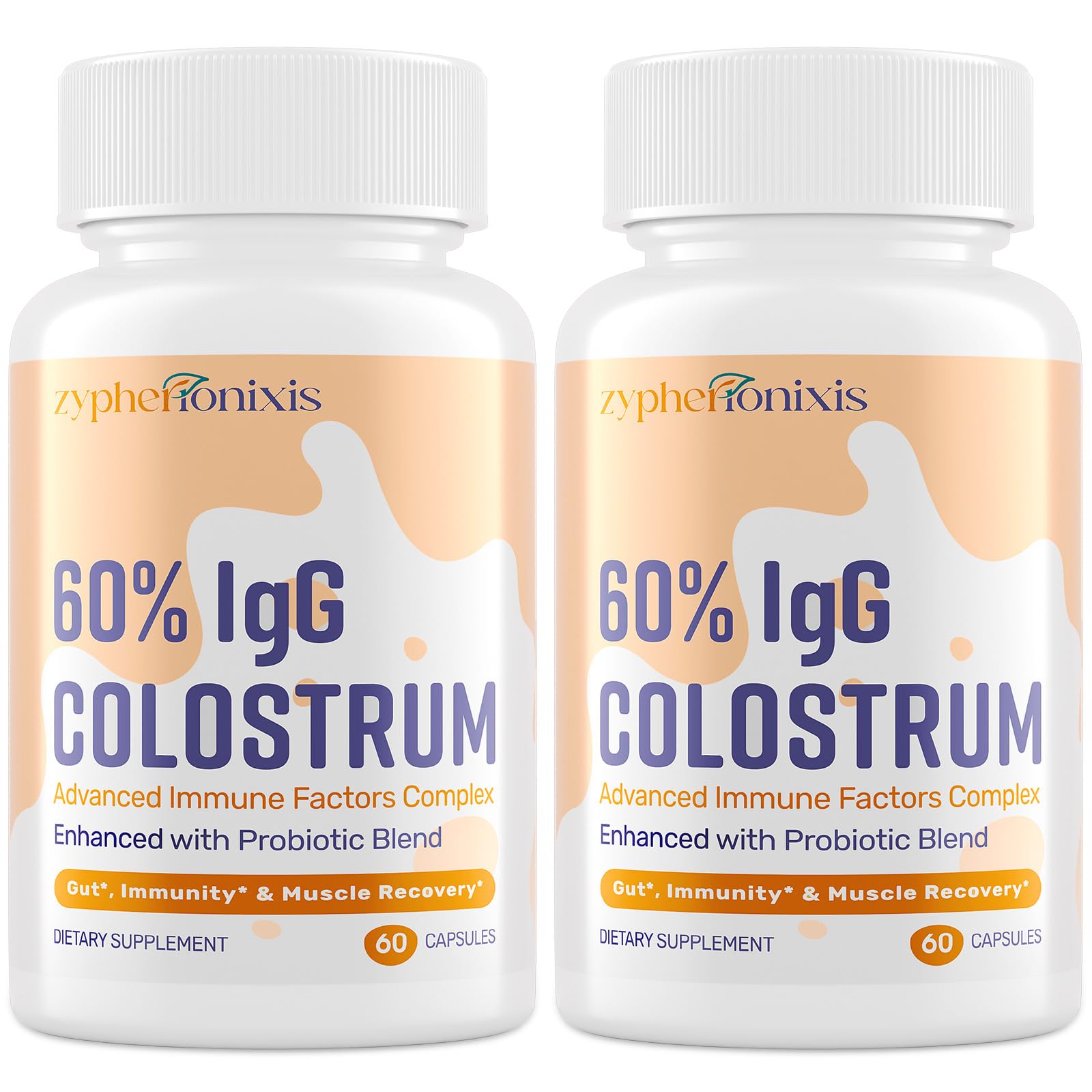 Zypherionixis bovine colostrum bottle — Swiss quality for daily immune support