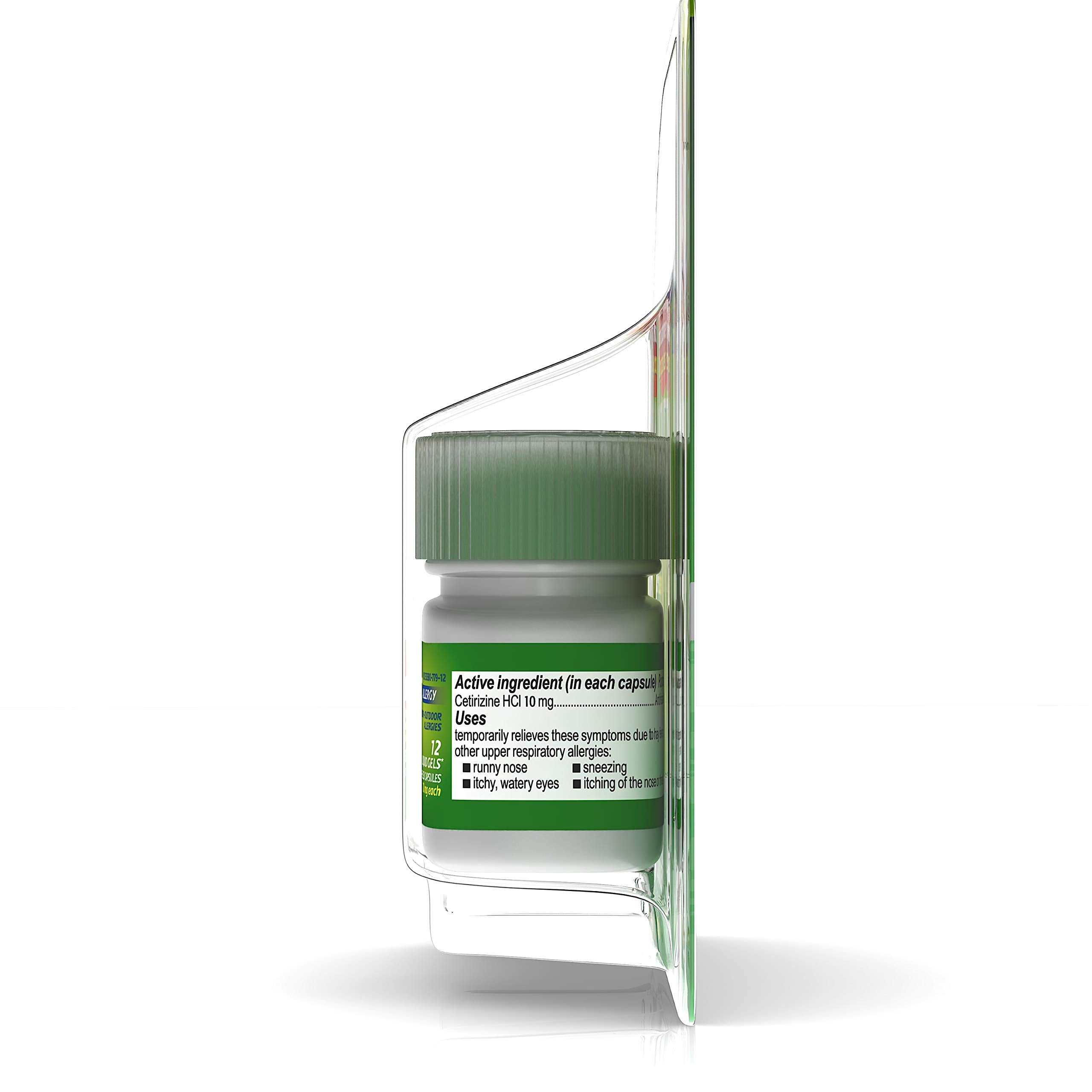 Illustration shows adults and children using Zyrtec for allergy support.