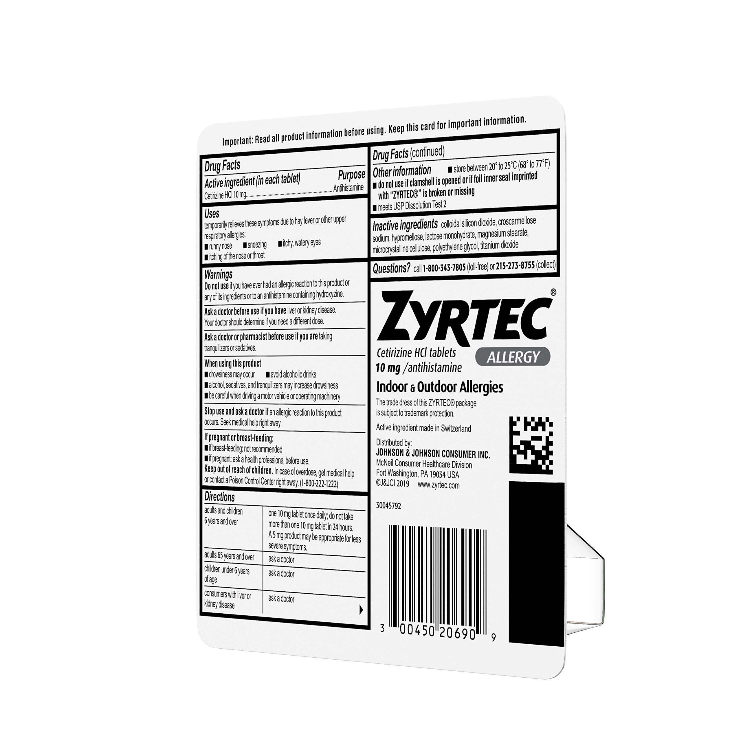 Zyrtec tablets in a daily-use scene as part of morning routine.