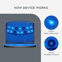 ZZP nail light device hand-application demonstrates easy at-home use