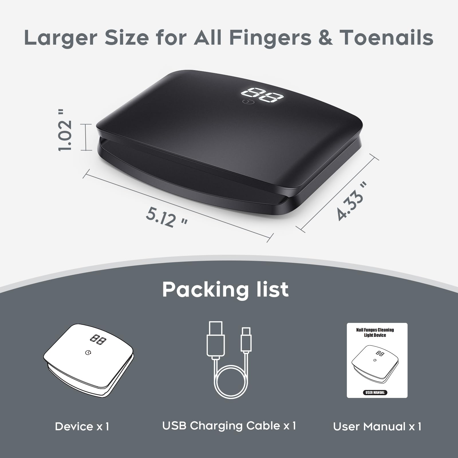 ZZP nail light device travel case for safe transport