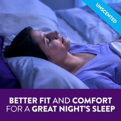 ZzzQuil Sleep Nasal Strips comfortable fit for all-night wear.